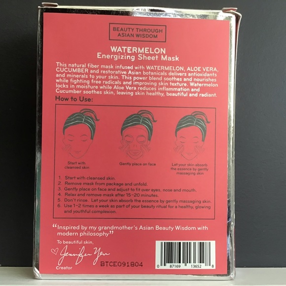 Purlisse Energizing Watermelon Sheet Masks - Picture 2 of 3